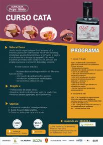 Curso de Cata . Almazara Pepe Ginia en la que Pieralisi participa como patrocinador.