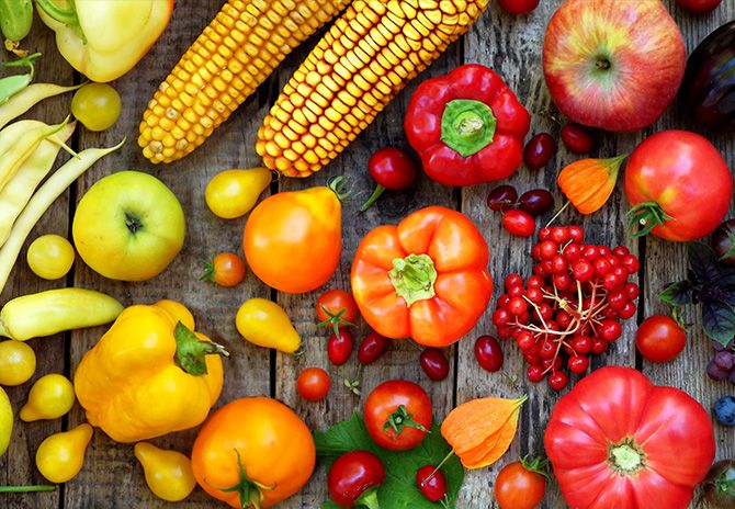 Fruit and vegetables Fruit and vegetables